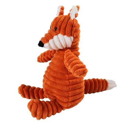 Corduroy Plush Animal Dog Toy: Choose Your Favorite Animal! Bite Resistant Squeaky Toys