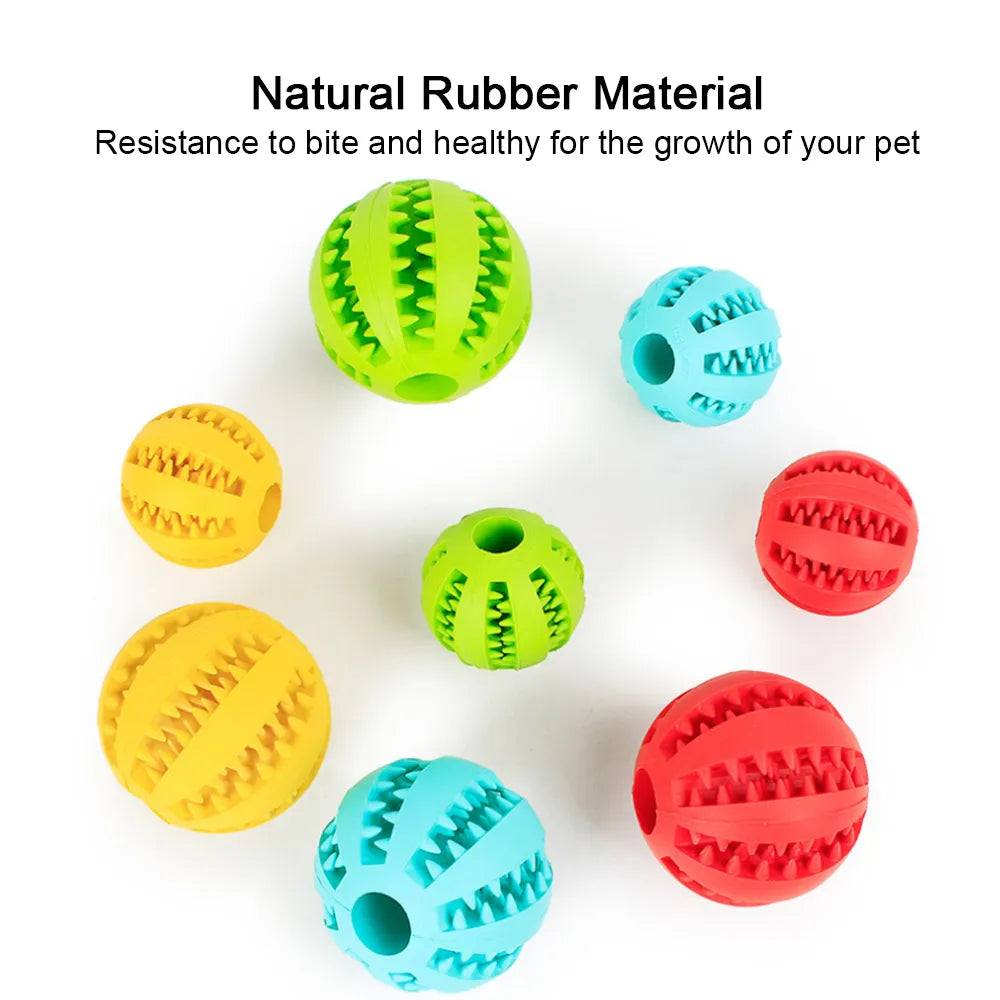 Interactive Tooth Cleaning Ball: Indestructible Dog Food Ball