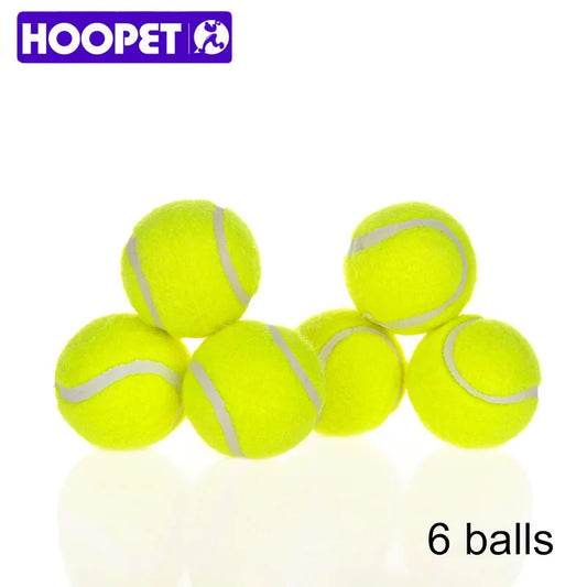 HOOPET Dog Toy Six Tennis Balls Bite-resistant Dogs Puppy Teddy Training Product Pet Supplies